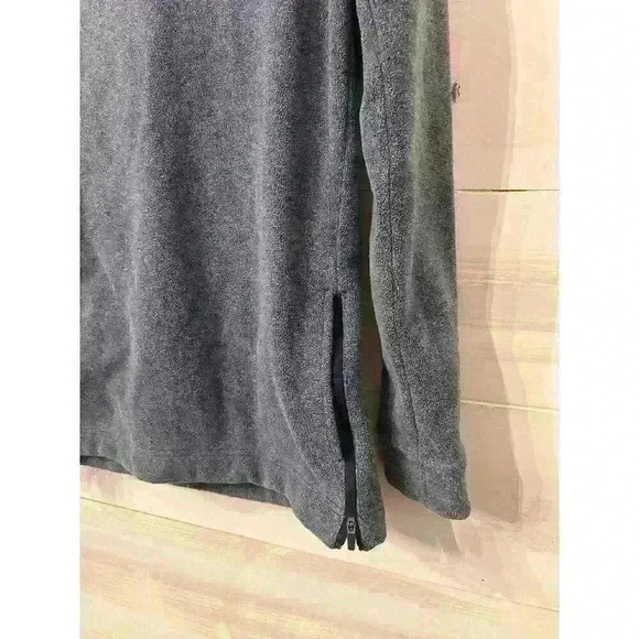 Nike Womens XS Dri Fit Sweatshirt Cowl Neck Tunic Therma Fleece Training Blue - Picture 9 of 9